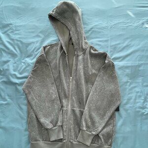 Forever 21 oversized zip up hoodie - Women's medium
